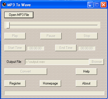 Convert MP3 to Wave, MP3 To WAV